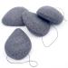 Bio-Konjac Face Sponge Set with Activated Carbon | 4 Drop-Shaped Natural Cleansing Sponges - Eco-Friendly Skincare - Buy Online on GoSupps.com