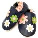 MiniFeet Premium Soft Leather Baby Shoes - Buy 4 Pairs, Get 1 Free! Navy Little Daisies - Toddler Shoes 0-6 Months to 4-5 Years - Buy Online on GoSupps.com