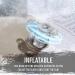 Franklin Sports Arctic Trails Snow Tube Sled - Inflatable 1+2 Person Inner Tubes for Sledding - Double Seat Sled for Kids & Adults - Buy Online on GoSupps.com