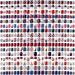 384 Pieces 16 Pack 4th of July Press On Nails Patriotic Press On Nails Short Independence Day Nails Red White and Blue American Flag Nails Square False Nails Full Cover Coffin for Women Girls Retro Flag Pattern
