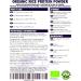 Organic Rice Protein Powder 500g by Indigo Herbs | Plant-Based Protein Supplement - Buy Online on GoSupps.com