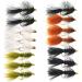 Woolly Bugger Trout Fly Fishing Streamer Assortment 15 Pack Size #8