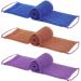 Pinkiou 3-Piece Shower Sponge Set - African Exfoliating Net Bath Sponge with Handle for Gentle Exfoliation - Soft, Durable Nylon - Suitable for Daily Use - Purple, Blue, Coffee - Ideal for Women and Men - Buy Online on GoSupps.com