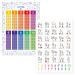 KIZIBI 1x1 and Basic Set Set A2 for children's room learning posters for girls and boys for kindergarten preschool or primary school without framework 1x1 and basic