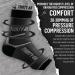 Thirty48 Plantar Fasciitis Compression Socks - 20-30 mmHg Foot Sleeves for Arch & Heel Support - Reduce Swelling & Boost Circulation - Black, Medium - Buy Online on GoSupps.com