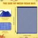 6 Pack Mesh Gear Bag - Large Drawstring Net Bag for Diving & Swimming Gear - Ideal for Sports & Beach Storage - 26.7 x 19.7 Inch - Buy Online on GoSupps.com