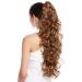 WIG ME UP - N1095-V-27 hairpiece braid ponytail extremely long and voluminous curly curly blonde strawberry blonde 65 cm