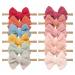 baby girl bows headbands for newborn and infant toddler hairbands hair accessories handmade elastic stretchy headband for girls child toddlers kids (Peach)By Puch-ko