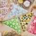 Floral Dog Bandana Set - 8 Pieces | Summer Spring Flower Pet Scarf | Adjustable Triangle Bib for Dogs and Cats | Cute Daisy Rose Pattern - Buy Online on GoSupps.com