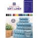 American Soft Linen 100% Turkish Carded Cotton 6-Piece Towel Set - 560 GSM - Super Soft - Light Blue - Buy Online on GoSupps.com