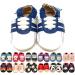 MiniFeet Premium Soft Leather Baby Shoes - BUY 4 PAIRS & GET 1 OF THEM FOR FREE ! - Toddler Shoes - 0-6 Months to 4-5 Years 3-4 Years Blue Trainer