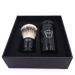 Parker Safety Razor Silvertip Travel Shaving Brush with Case - Black | Premium Quality Shaving Accessories for Men | International Shipping Available - Buy Online on GoSupps.com