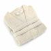 FOR SUSTAINABLE LIFE Muslin Unisex Bathrobe Turkish 100% Cotton Soft Absorbent Natural Garment Wash S-M Natural