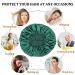 2PCS Large Satin Bonnet Set for Sleeping | Silk Hair Wrap Sleep Cap - Black & Hunter Green | Elastic Band | Big Bonnets for Black Women Hair Care - Buy Online on GoSupps.com
