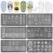 NICENEEDED 8Pcs Nail Art Stamping Kit Nail Cat Stamping with 6Pcs Animal Nail Art Plates Tool and 1 Stamper and 1 Scraper for Image Stamp Templates Stamper Set DIY Design Print Salon