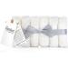 Parker Baby 100% Cotton Muslin Washcloths - 6 Pack | Soft, Absorbent, Natural | White - Buy Online on GoSupps.com