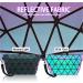 Holographic Make-Up Bag | Geometric Clutch & Wrist Purse - Stylish Luminous Cosmetic Pouch for International Shipping - Buy Online on GoSupps.com