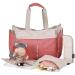 okiedog METRO 35002 lightweight diaper bag with handles and shoulder strap including accessories URBAN coral