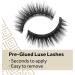 Eylure False Eyelashes Pre-Glued Design Sapphire Luxe Faux Mink Single Pair | Stays for up to 15 hours Easy to wear - Buy Online on GoSupps.com