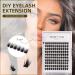 Individual 14mm D Curl Cluster Lashes Set for DIY Eyelash Extensions - Natural & Mega Styles - Soft False Lashes for Personal Makeup - W10# - 120 Clusters - Buy Online on GoSupps.com