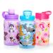 Home Tune 3 Pack 16oz Kid Water Drinking Bottle - BPA Free Flip Straw Cap Carry Loop Chug Lid Wide Mouth Lightweight Leak-Proof Water Bottle with Cute Design For Girls & Boys - Mermaid & Animals