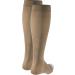 Truform Women's Compression Stockings 20-30 mmHg - Knee High Open Toe Opaque Beige - Medium (1 Pair) | International Shipping Available - Buy Online on GoSupps.com