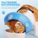 Adjustable Soft Protective Cat Collar | Halskrause Non-Protective Collar for Cats Puppies & Small Dogs - Blue (M) - Buy Online on GoSupps.com
