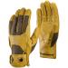 Black Diamond Transition gloves for climbing / leather gloves with reinforcing elements & Velcro fastener - Ideal for securing & abseiling / unisex natural size: l