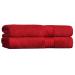 AKTI Premium Cotton Bath Sheets Towels for Adults, 35x70 Inches, Pack of 2, Super Soft, Extra Absorbent, Hotel & Spa Quality Bath Towels Extra Large, 580 GSM - Red Towels for Bathroom Equestrian Red