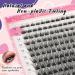 Crislashes 3D Eyelash Extensions - 120pcs DIY C/D Curl Mix 12-18mm Reusable Fluffy False Eyelashes - Artificial Cluster Lashes (3D-01) - Buy Online on GoSupps.com