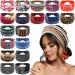 Yinder 18 Pcs Elastic Headbands for Women African Turban Knotted Hairbands Boho Wide Head Scarf Yoga Stretchy Headwrap Running Workout Sport Hair Accessories for Girls