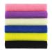 6 Pieces African Bath Sponge African Net Long Net Bath Sponge Exfoliating Shower Body Scrubber Back Scrubber Skin Smoother Great for Daily Use (Black Off-White Blue Pink Yellow Purple) A1-6