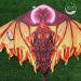 Dragon Kite for Kids and Adults - Easy-to-Fly Delta Beach Kite with 300ft String - Fiery Colors - Buy Online on GoSupps.com