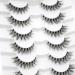 Buy 3D Clear Band Mink Eyelashes - Natural Cat Eye Wispy Reusable 7 Pairs (Happy Heartbeat No.218) - Shop Internationally! - Buy Online on GoSupps.com