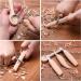 Gaxcoo Whittling Knife Wood Carving Tools Kit for Beginners - 4 Piece Set for Kids and Adults - Spoon, Clay, Fruit, Hook Knife with Curved Blade - Buy Online on GoSupps.com