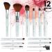12pc Premium Makeup Brush Set - Synthetic Bristles for Flawless Blending Foundation Eyeshadow & More | International Shipping Available - Buy Online on GoSupps.com
