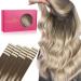 If Salife Tape Extensions Real Hair 20PCs 60g 65cm 26 inch sand brown to Platinblond Remy Invisible Tape Extensions Seidig Real Hair Extensions Skin Weft Tape In 65cm #9/60 Sandbraun to Platinblond