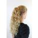 Voluminous Blonde Mix Hairpiece Braid - 40cm Curls with Butterfly Clip | SKU 6046-16T88 | Shop Internationally - Buy Online on GoSupps.com
