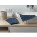 Zollner 10 Set Washing Gloves - Soft Dark Blue Washcloths with Hanger | Hotel Quality Washable up to 60 C - Best for eCommerce & International Shipping - Buy Online on GoSupps.com