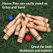 Sterling Sports Premium Wooden Lawn Bowling Skittles Set - 11 Pins with Carrying Mesh Bag - Indoor and Outdoor Game - 10 Heavy Solid Wooden Pins and 2 Balls - Buy Online on GoSupps.com