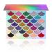 The Original Mermaid Glitter Eyeshadow Palette (32 Colors) - 21 Pressed Glitters 6 Shimmery & 5 Matte Shades - Highly Pigmented - Waterproof & Long-Lasting (Mermaid)