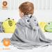 Sunny zzzZZ Baby Hooded Bath Towel and Washcloth Set - Baby Shower Towel Gifts - 2 Towels, 8 Washcloths - Yellow Bee & Grey Elephant - Buy Online on GoSupps.com