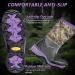 DRYCODE Women's 4.5mm Neoprene Insulated Rubber Boots - Waterproof Mid Calf Mud Work Boots for Hunting, Fishing, Farming, and Gardening - Size 8 Purple Camo - Buy Online on GoSupps.com