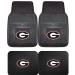 Northwest Officially Licensed NCAA Set of Universal Fit Front and Rear Logo Rubber Automotive Floor Mats - Georgia Bulldogs
