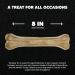 Premium Feeders Long Lasting 8 Rawhide Pressed Bones for Dogs 10 Pressed Bones Natural Treats for Large Dogs Durable Dog Chew Digestible Treat for Dental Health & Fresh Breath - Buy Online on GoSupps.com