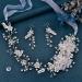 ULAPAN Wedding Headbands Flowers Girls Bridal Headpieces - Silver Crystal Hair Accessories Set with Earrings for Women - Buy Online on GoSupps.com
