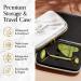 CELLIKA Xiuyan Jade Roller and Gua Sha Set with Travel Case - Premium Face Roller and Gua Sha Tool for Skin Care - Includes Facial Roller Tutorial - Buy Online on GoSupps.com