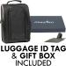 Athletico Executive Golf Shoe Bag with Luggage Tag - Premium Zippered Carrier for Men and Women - Buy Online on GoSupps.com