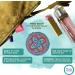 Totally Turkish Metal Compact Mirror Small Folding Round Mirror With Magnetic Close 1x & 2x Magnification For Handbags Make-Up Travel & Commutes Bright & Funky Geometric Pattern (Sky Blue) - Buy Online on GoSupps.com