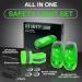2 Pack LED Safety Warning Lights for Runners, Dogs, Bikes - High Visibility Strobe Clip-On Lights in Green - Reflective Gear Accessories - Buy Online on GoSupps.com